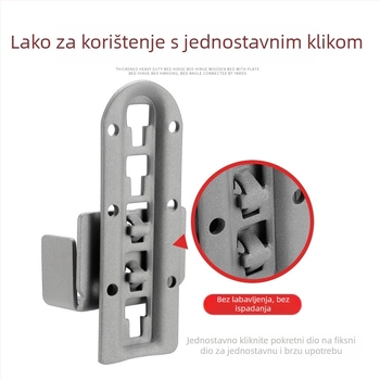 Podizni šarka za krevet s okvirom od hladno valjanog čelika, elektrogalvani završetak, Fu Li marka, stil laganog luksuza