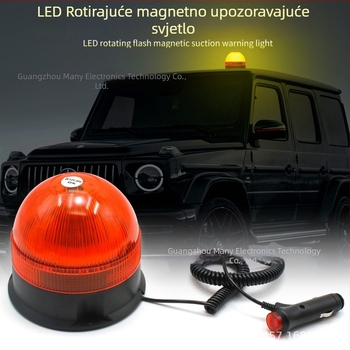 40 LED magnetsko krovno svjetlo s rotirajućim bljeskom, 12V, ABS, Model 23 za univerzalna vozila