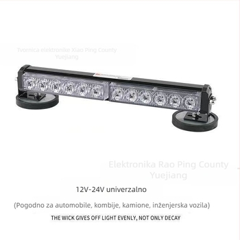 Automobilsko upozoravajuće stroboskop svjetlo s magnetskim držačem, 72 LED, 12V, univerzalno