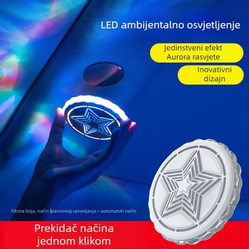 Star Atmosphere Light za unutrašnjost automobila - LED atmosfersko svjetlo bez ugradnje, lampica za čitanje, univerzalna kompatibilnost; Model: Star Atmosphere Light; Snaga: 36; Napon: 5W; Struja: 1.5A
