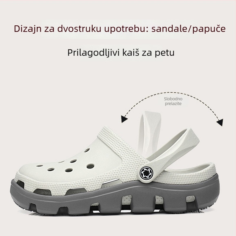 JDOV Perforirane slip-on muške tenisice, EVA gornji dio, protuklizne, sportski stil, model 2301, ljeto 2024