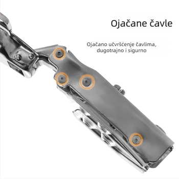 Nerđajući čelični šarka za ormar - Model CG9.5, Materijal: Nerđajući čelik, Površinska obrada: Poliranje, Debljina: 1 mm