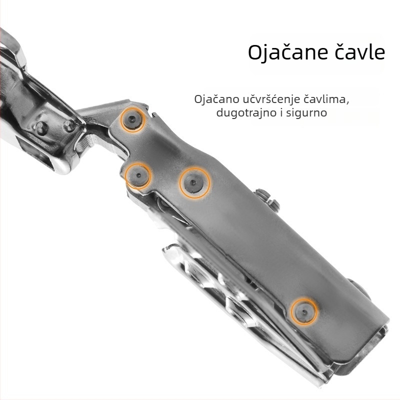 Nerđajući čelični šarka za ormar - Model CG9.5, Materijal: Nerđajući čelik, Površinska obrada: Poliranje, Debljina: 1 mm