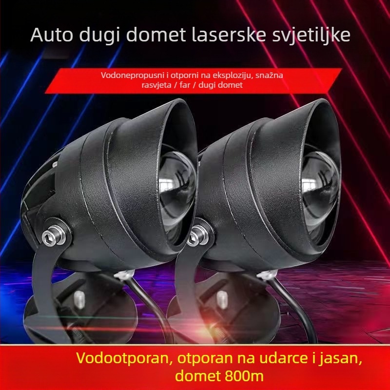 LED automobil LED spot svjetlo s dugim dometom i laserskim svjetlom na krovu (Broj proizvoda 1; Bez branda; Bez prilagodbe; Unutarnja isporuka)