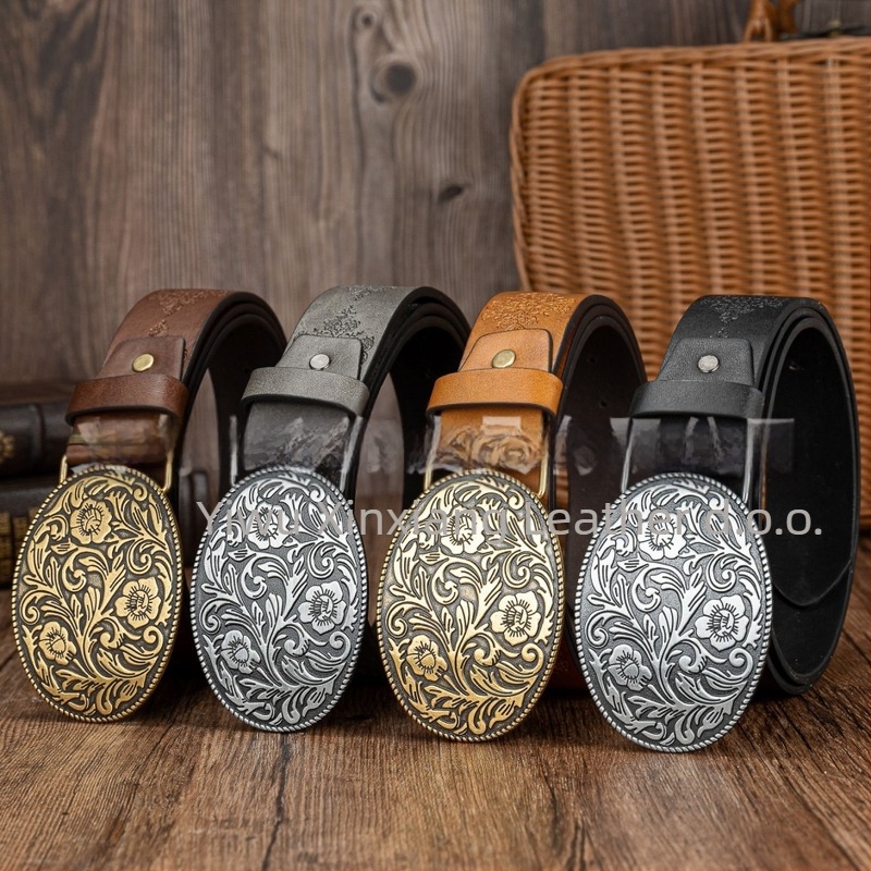 Kaiš Ficino od PU kože s pločastom kopčom, unisex, širina 2–4 cm