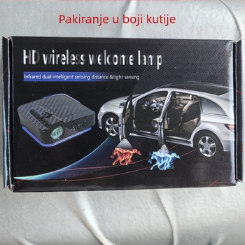Lampa za vrata automobila s bežičnom LED projekcijom i senzorom svjetla, model HC-HW102, 1W, 4.5V