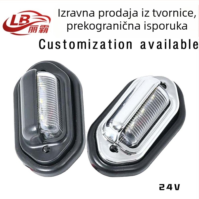 LED svjetlo za registarsku pločicu - 6 LED, 12-24V, 3W, ABS kućište, vijek trajanja 50.000 h