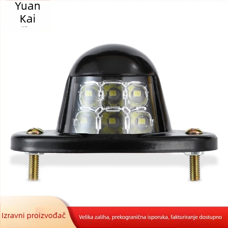 LED svjetlo za registarsku ploču kamiona - LED izvor, vijek trajanja 8000 sati, bijela temperatura boje, kompatibilno sa svim modelima, mogućnost prilagodbe