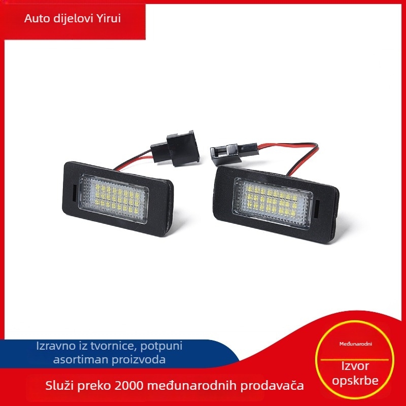 Svjetlo za registracijsku pločicu za Audi A1/A4/A5/A6/A7 – 14V, 200mA, 2.8W, 6500–7000K, plastika