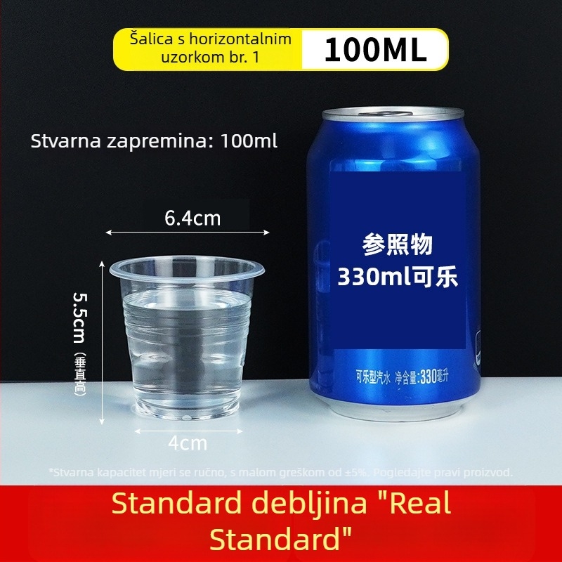 Jednokratne PP čaše, okruglog oblika, 301–400 ml, otporne na visoke temperature