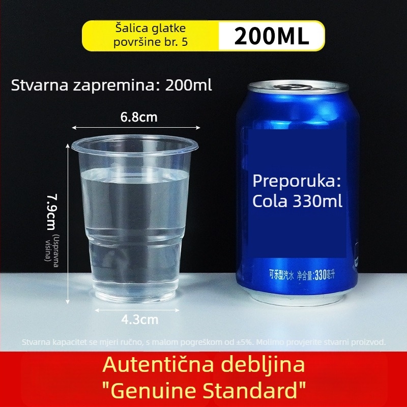 Jednokratne PP čaše, okruglog oblika, 301–400 ml, otporne na visoke temperature