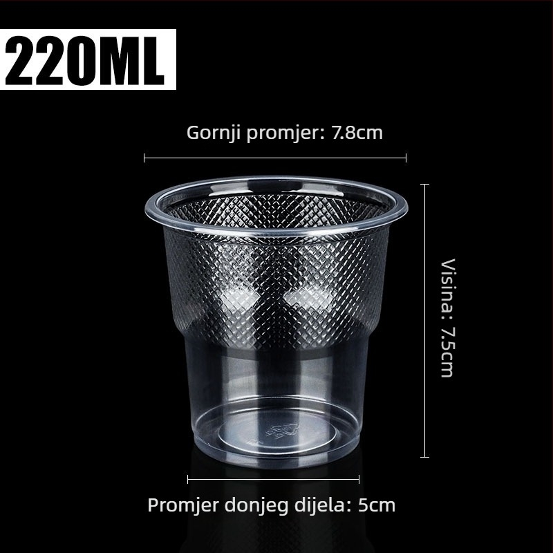 Jednokratne PP čaše, okruglog oblika, 301–400 ml, otporne na visoke temperature