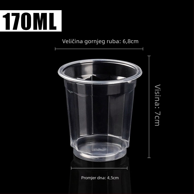 Jednokratne PP čaše, okruglog oblika, 301–400 ml, otporne na visoke temperature