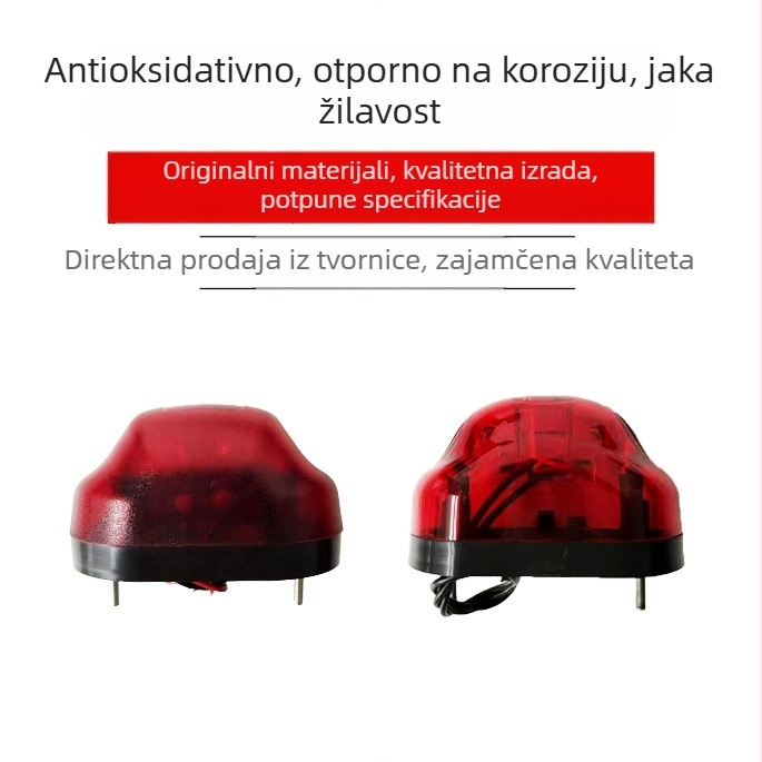 Svjetlo registarske pločice – 6 LED, 24V, LED izvor, vijek trajanja 100000 h, 2000–4000K, za kamione, automobile, prikolice, karavane i RV