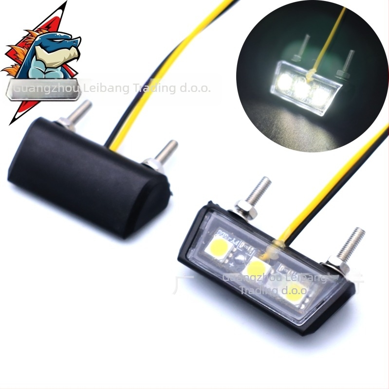 Stražnje LED svjetlo za registarsku pločicu motocikla – model RBN-105, 12V, 1.4W, LED vodilica svjetla
