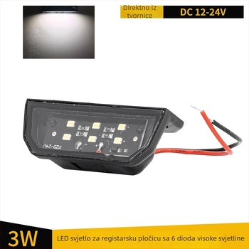 Svjetlo za registracijsku pločicu kamiona i prikolice DC12-24V – dvostruka red LED, visoka svjetlina, vodootporno bočno svjetlo za signaliziranje