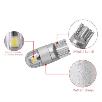 T10-3030-2 LED auto svjetlo – indikator širine, svjetlo za registarsku pločicu i svjetlo za čitanje, 12V, 2W, 6000K, 300 lm