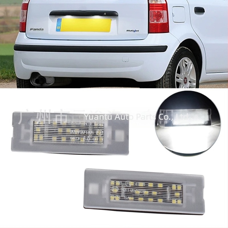 LED svjetlo za registracijsku pločicu Fiat Panda Mk3 (169) i Mk4 (312/319), ABS kućište, 12V, 1.68W, 6500K dnevno bijelo, vijek trajanja >1 godina