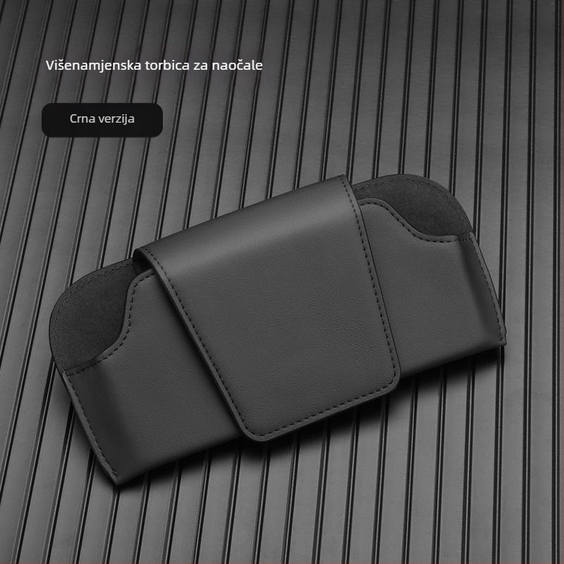 Auto klip za naočale – Ultrafilm koža, organizator za vizir automobila, 10 godina trajanja