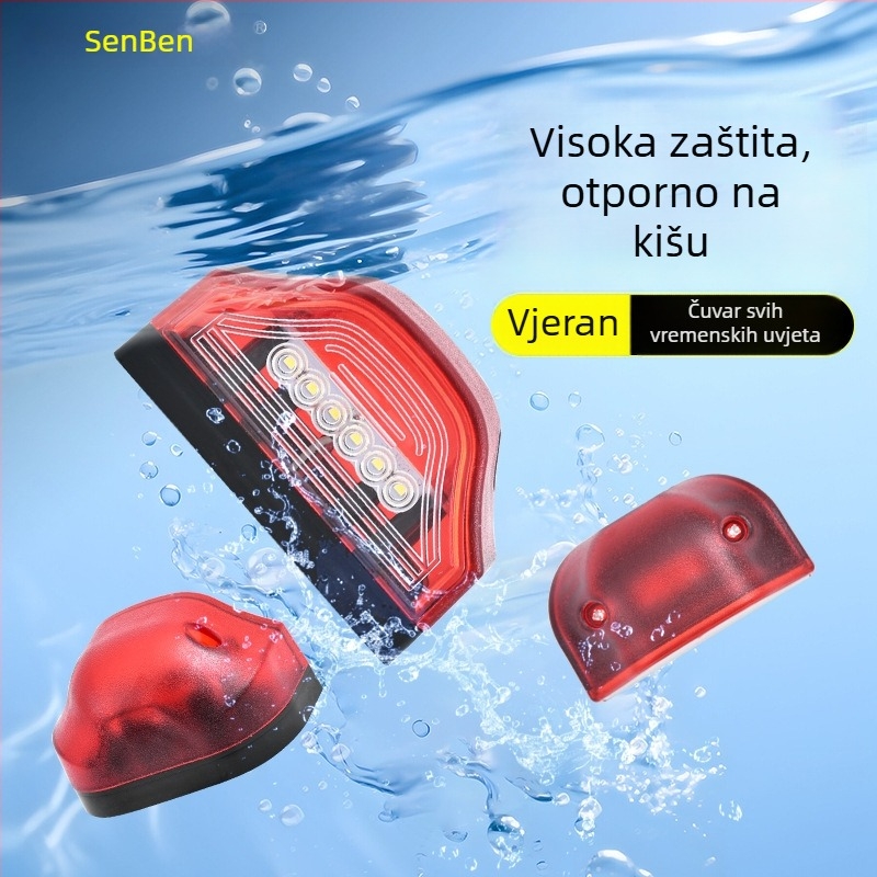 LED svjetla za registarsku ploču auto, kamioni i kombiji – 6 LED, 10–30V, 2W, 6000K, vijek trajanja 20 000 h