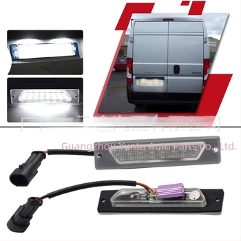 LED svjetlo registarske pločice stražnjih vrata Citroen Jumper Bus/Box 230L/230P — 12V, 3W, 6500K, vijek trajanja više od 1 godine