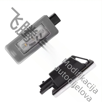 LED svjetlo za registracijsku tablicu za Peugeot 207 CC / 308 CC i Citroën C4 II / C4 Picasso II, 12V, 5W, 6500K