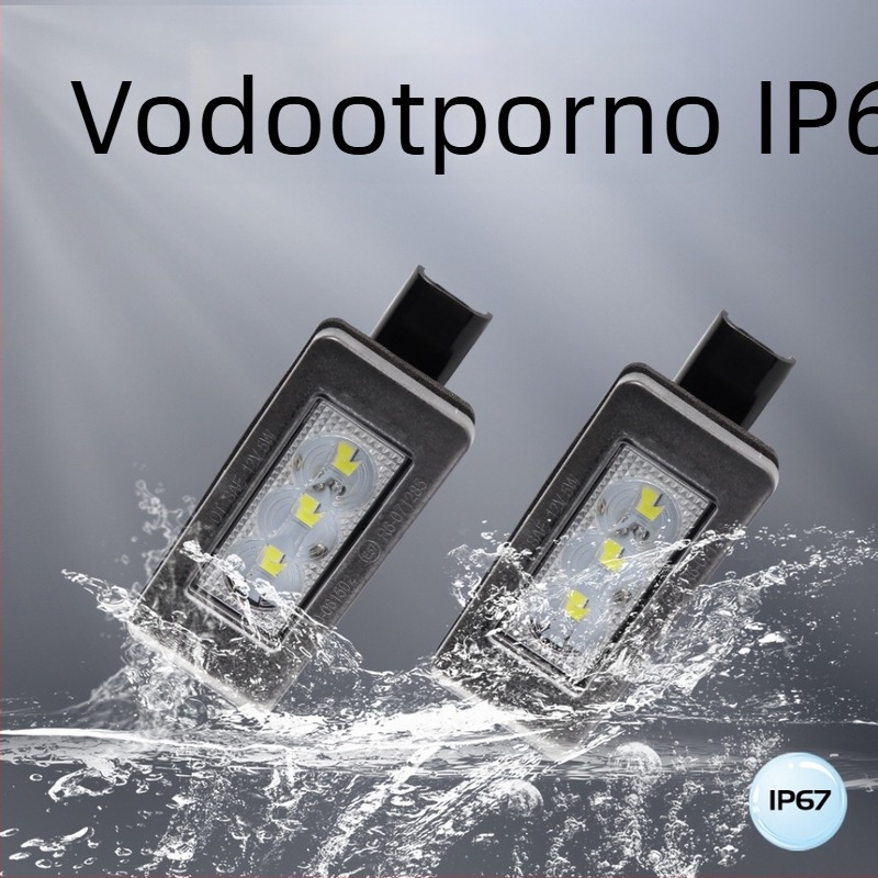 LED svjetlo za registracijsku tablicu za Peugeot 207 CC / 308 CC i Citroën C4 II / C4 Picasso II, 12V, 5W, 6500K