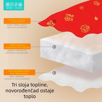 Dječji quilt: 100% pamuk tkanina, poliesterno punjenje, 600 g, zima, za bebe do 1 godine