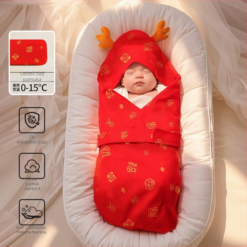 Dječji quilt: 100% pamuk tkanina, poliesterno punjenje, 600 g, zima, za bebe do 1 godine