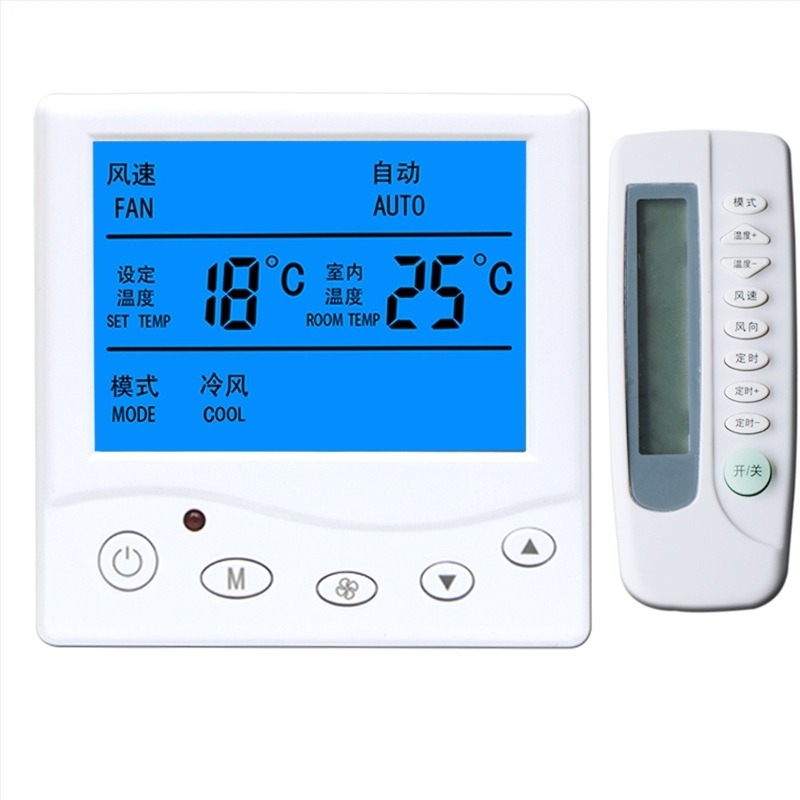 ALJIA panel za upravljanje temperaturom za središnji klimatizacijski sustav s inteligentnim regulatorom temperature, kompatibilan s klima uređajima, 220V