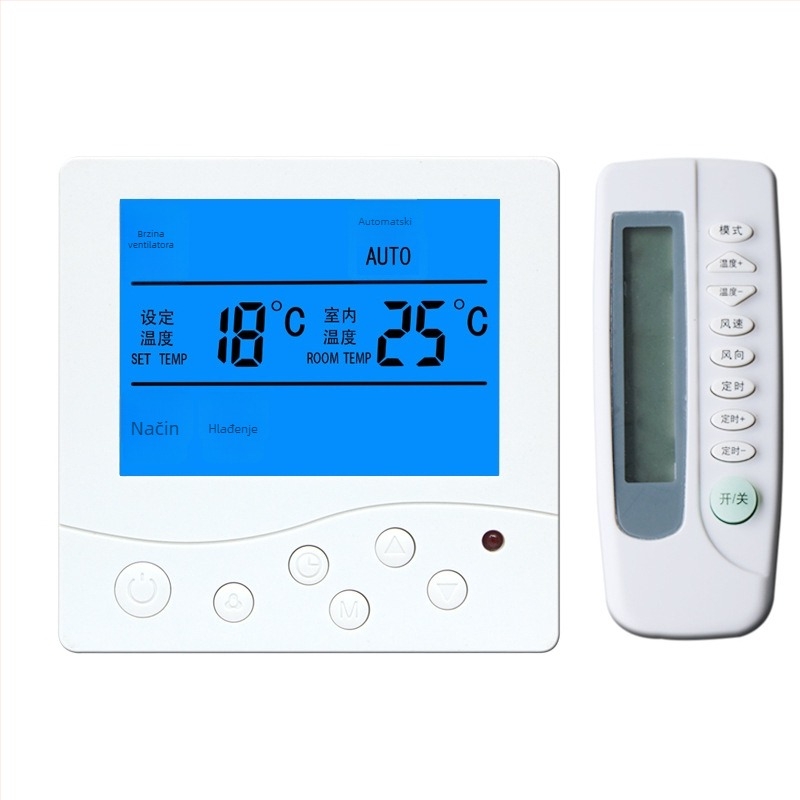 ALJIA panel za upravljanje temperaturom za središnji klimatizacijski sustav s inteligentnim regulatorom temperature, kompatibilan s klima uređajima, 220V