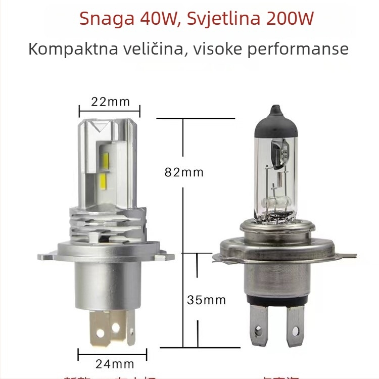 LED automobilska svjetla M4 — 26W, 24V, 10000 lm, IP65, univerzalna, visoki i niski snop