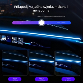 Unutarnje LED ambijentalno svjetlo za instrument ploču – Dongchuang, Plastika, 5V, Univerzalno