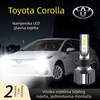 LED žarulja za prednje svjetlo Corolla – visok i nizak snop, 70–80W, 12V