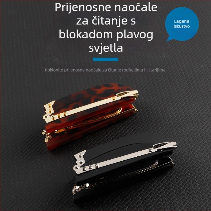 Naočale za čitanje s PC lećama, anti-plavo svjetlo i anti-radiacija, puni okvir metal/PC, četvrtasti oblik