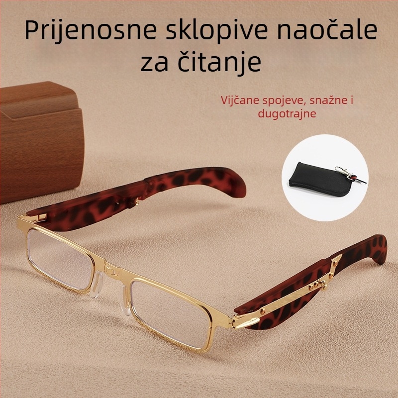 Naočale za čitanje s PC lećama, anti-plavo svjetlo i anti-radiacija, puni okvir metal/PC, četvrtasti oblik