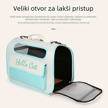 Torba za kućne ljubimce za mačku i malog psa – Oxford materijal, Kapacitet 40, Charming Pet