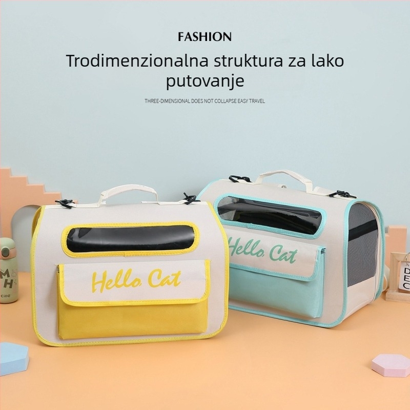 Torba za kućne ljubimce za mačku i malog psa – Oxford materijal, Kapacitet 40, Charming Pet