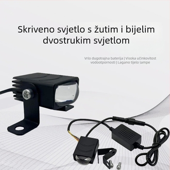 LED strob svjetlo za prednji branik off-road motocikla — 13.2W, 9–60V, model TT-SL-19, s montažnim nosačem