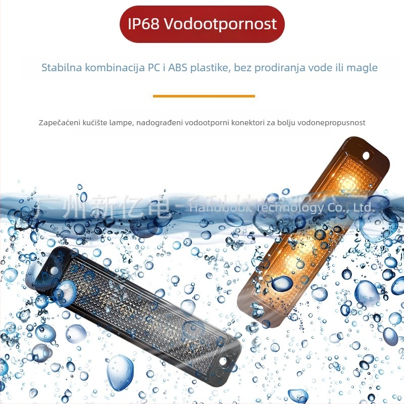 LED svjetlo upozorenja za prednju rešetku kamiona, 24V, 4W, PC/ABS, pogodno za kombi, kamion i terensko vozilo