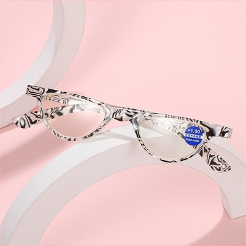 Ženske naočale za čitanje protiv plave svjetlosti, male kvadratne okvire s ukrasom zmaja i feniksa, AC leće, puni okvir, PC okvir, izdanje jesen 2024