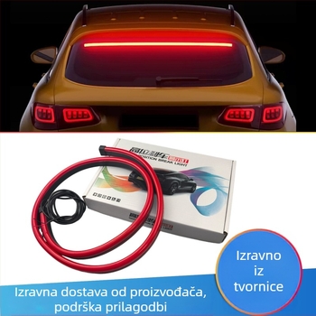 LED traka za stražnji prtljažnik automobila, silikon mekani svjetlosni trak, universalna kompatibilnost, 12V, 0,2W, samoljepljivo montažni način