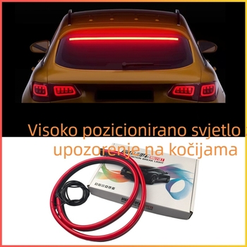 LED traka za stražnji prtljažnik automobila, silikon mekani svjetlosni trak, universalna kompatibilnost, 12V, 0,2W, samoljepljivo montažni način