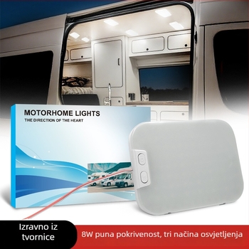 RV unutarnje svjetlo, ultra jaka svjetla kabine i krovnog prostora, universalno za tricikle, model FC20, materijal ABS+PC+LED; snaga 6W; napon 12V