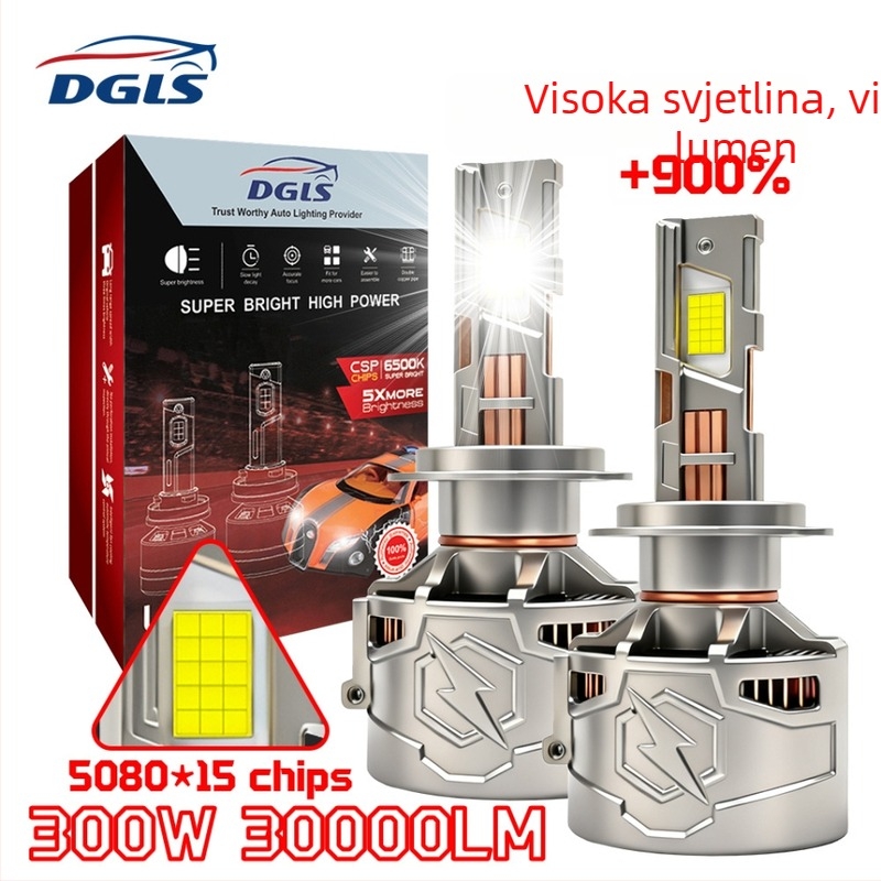 LED auto svjetlo H7, 400W, 12V, IP68, 30000 lm, 50000h