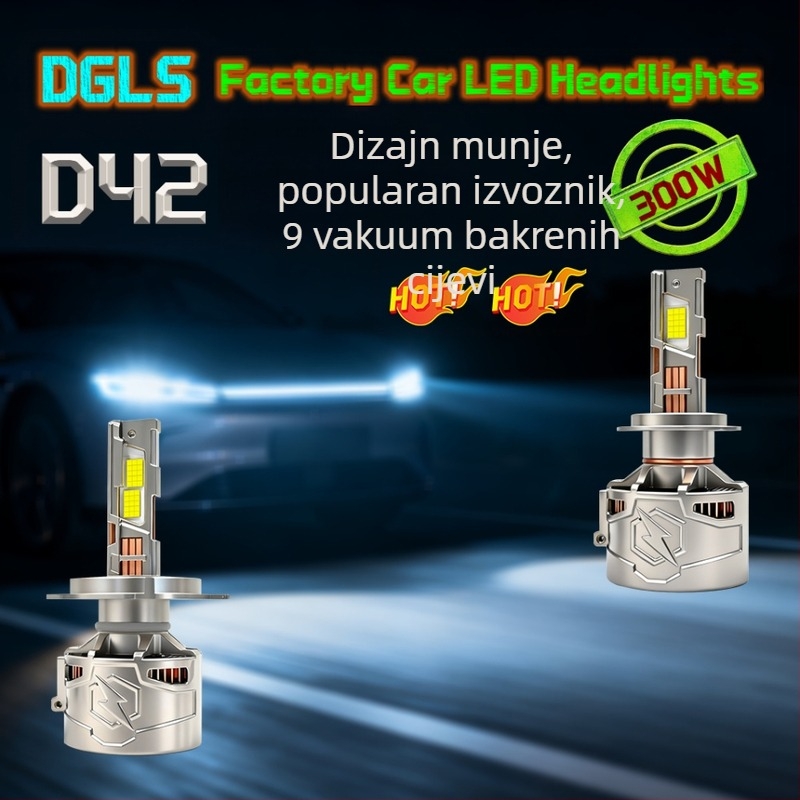 LED auto svjetlo H7, 400W, 12V, IP68, 30000 lm, 50000h
