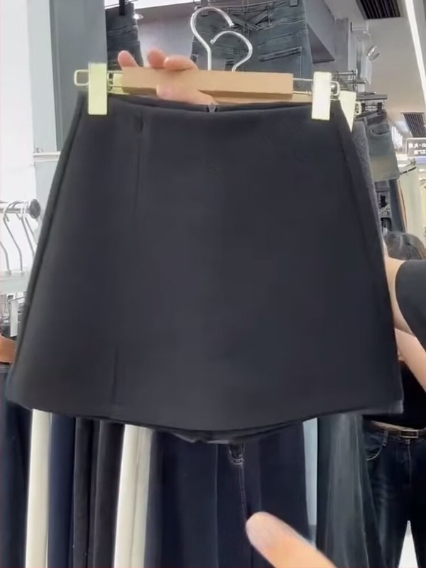 A-linijski suknopantalon za gradski stil, pamuk dominirajući materijal (50–70% pamuka) mješavina poliestera, proljeće 2025