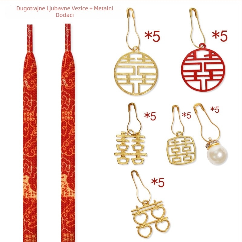 Konopljina šnora za sportske tenisice, model 123, vjenčana dekoracija u stilu Xiuhe, standardna duljina