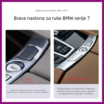 Poklopac prekidača naslona BMW Serije 7 730740F02 – središnji panel naslona za ruku