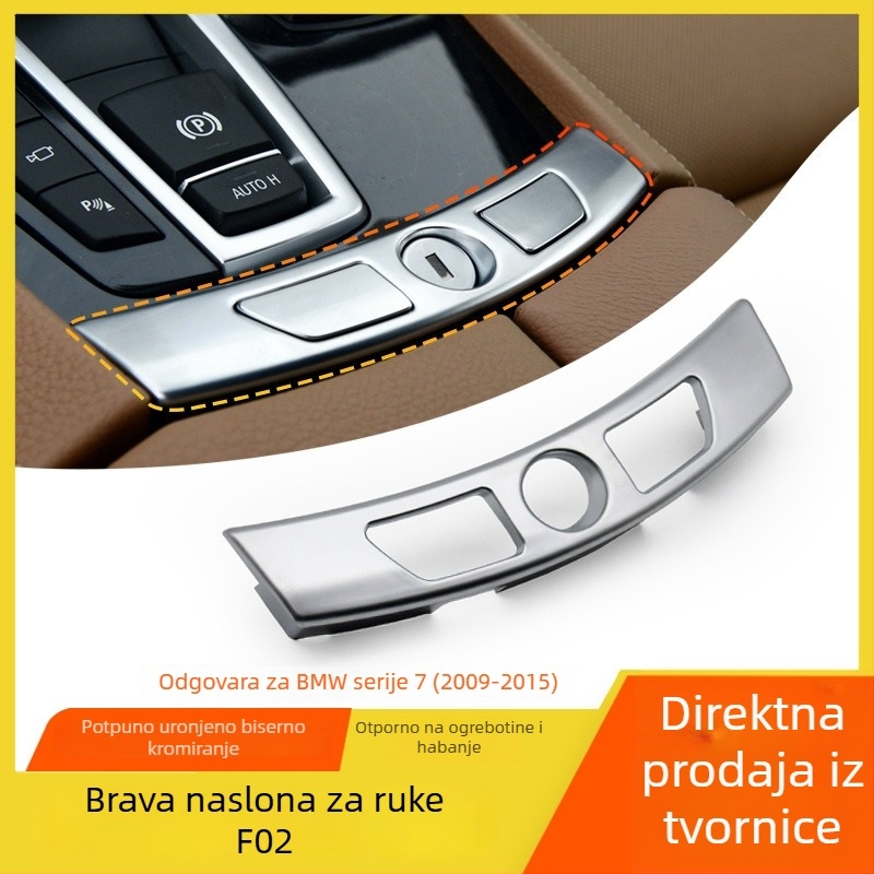 Poklopac prekidača naslona BMW Serije 7 730740F02 – središnji panel naslona za ruku